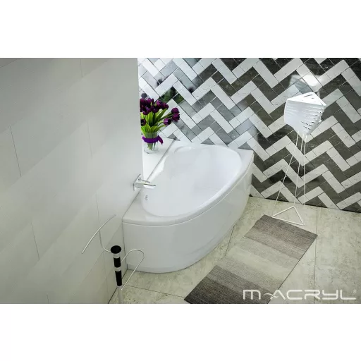 Liza aszimmetrikus akril kád 140x90 balos