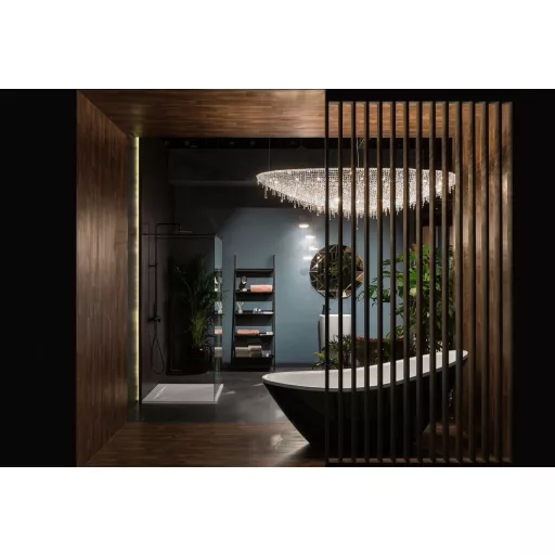 Paradise szabadon álló akril kád 180x80 matt fekete előlappal