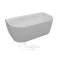 New Velvet különleges akril kád 160x85 fehér előlappal, króm lefolyóval