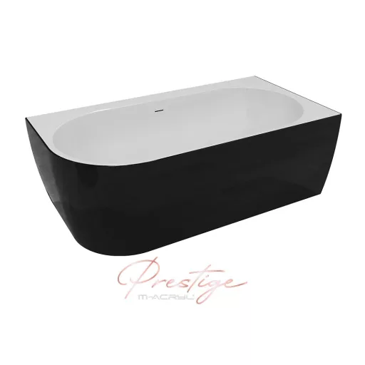 Harmony különleges akril kád 159x84 fehér előlappal, króm lefolyóval, jobbos