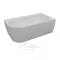 Harmony különleges akril kád 159x84 fekete előlappal, fehér lefolyóval, balos