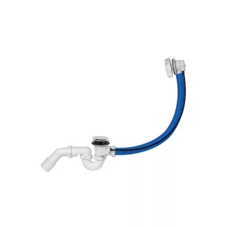   Normál automata le- és túlfolyó (ABS), szifonnal (60 cm) fehér színben